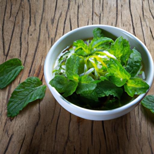 Dua chut thoi 18 với rau thơm tươi ngon và hấp dẫn hơn.