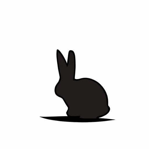 Thiết kế đơn giản của hình ảnh một con thỏ.