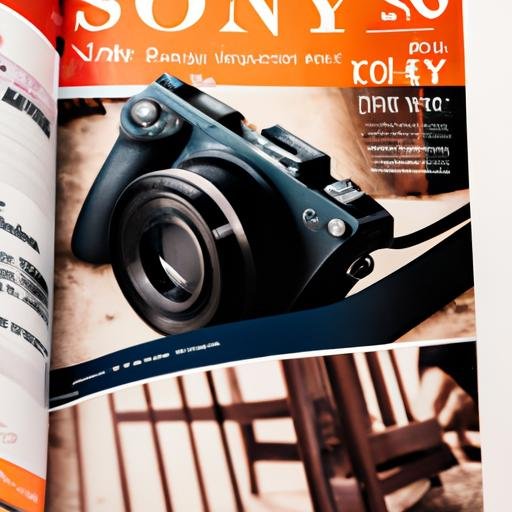 Bản quảng cáo máy ảnh mirrorless mới nhất của Sony trên tạp chí chuyên nghiệp ở Việt Nam.