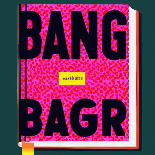 Bìa sách với chữ 'banger' được viết bằng font đậm và đẹp mắt trên nền tối