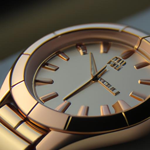 Các chi tiết màu vàng hồng nổi bật trên đồng hồ Bulova 96C131.