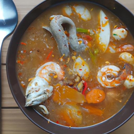 Cháo hải sản truyền thống cay nồng