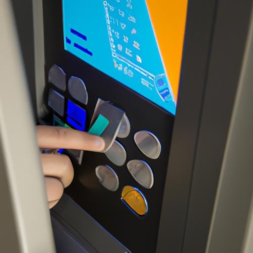 Chèn thẻ SHB vào khe cắm khi rút tiền tại ATM