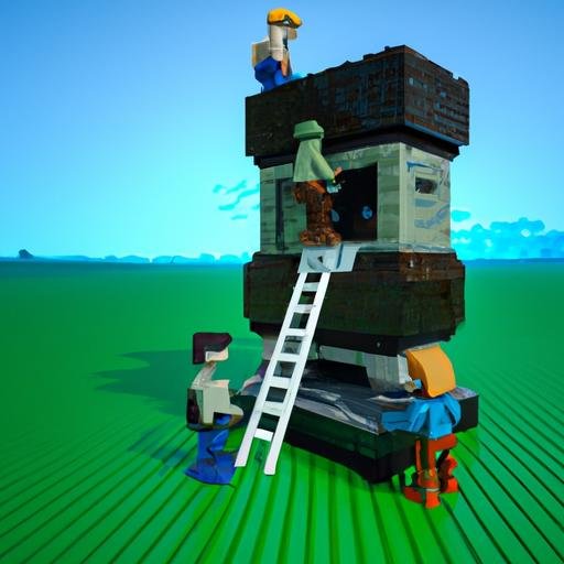 Một nhóm các game thủ Minecraft truy cập vào máy chủ.