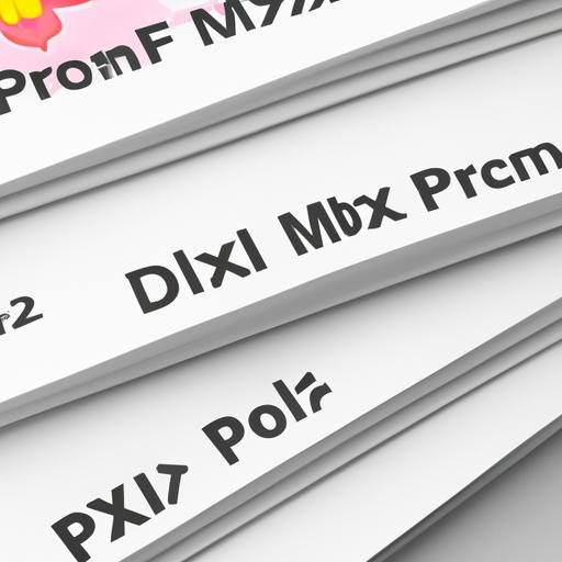 Một chồng tài liệu có nhãn XML và PDF