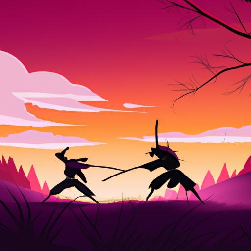 Một cuộc đấu trường huyền thoại giữa hai kiếm khách samurai