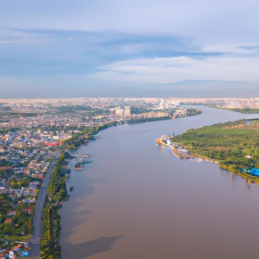 Tầm nhìn rộng của Đường Lê Bình Cái Răng với tầm nhìn toàn cảnh thành phố Cần Thơ từ xa