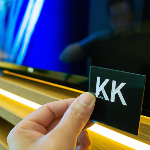 Tay cầm thẻ K+ đưa vào khe cắm trên TV