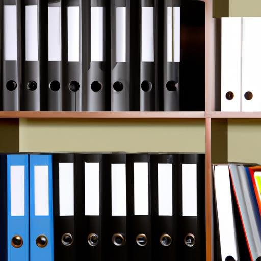 Kệ tài liệu được sắp xếp ngăn nắp giúp cho việc quản lý tài liệu trở nên dễ dàng.