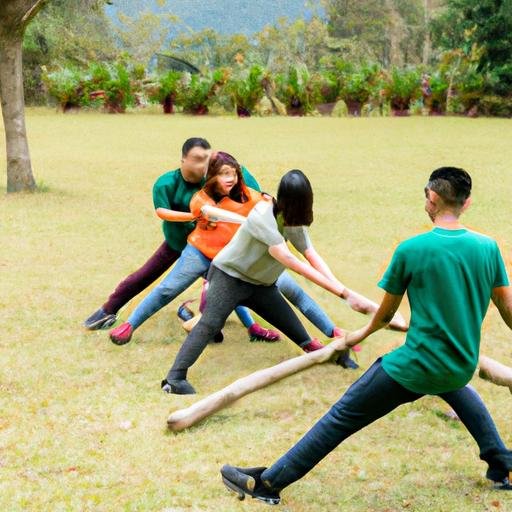 Nhân viên Khai Minh tham gia hoạt động team building tại vùng nông thôn