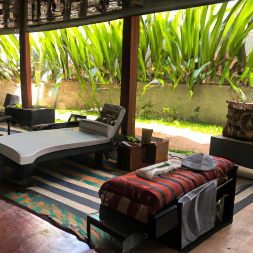 Khu vực spa và massage thư giãn tại Luxstay