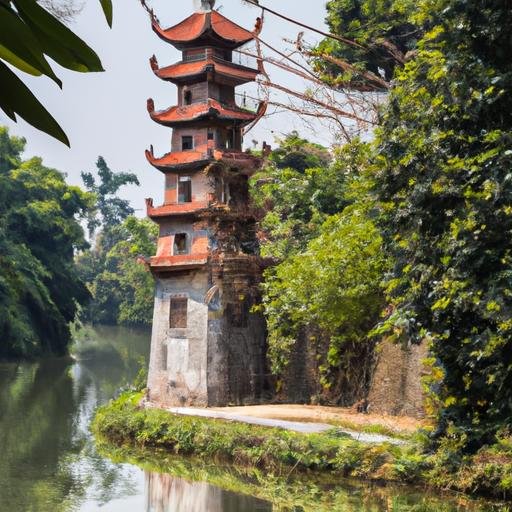 Làng quan họ nhỏ bé đan xen trên con kênh yên bình.