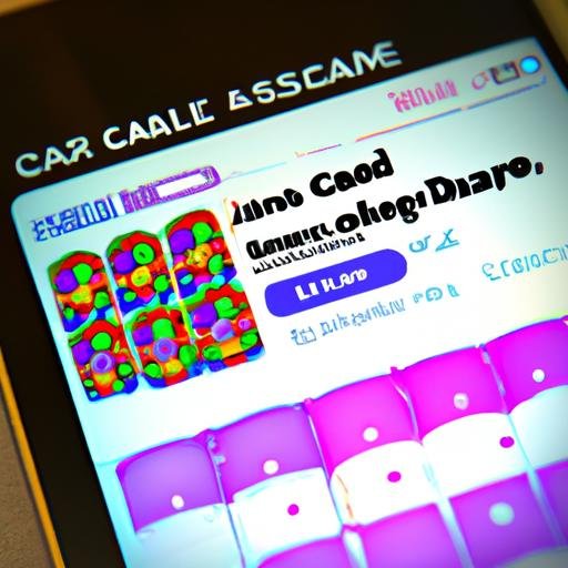 Màn hình điện thoại hiển thị trò chơi Candy Crush Saga và mã lệnh hack