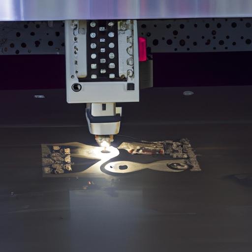 Một máy cắt laser hoạt động trên tấm kim loại