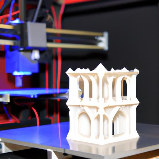 Máy in 3D hiện đại tạo ra phiên bản thu nhỏ của một tòa nhà nổi tiếng