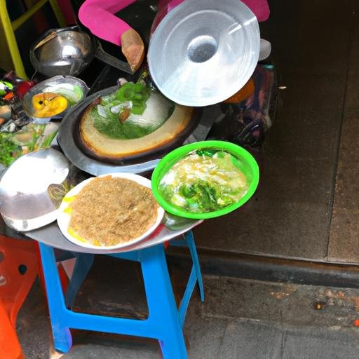 Người bán đồ ăn đường phố Việt Nam tại Xã Đất Cuốc