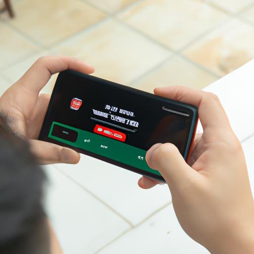 Người dùng cầm điện thoại xem video đánh giá trên Vinh vật vờ