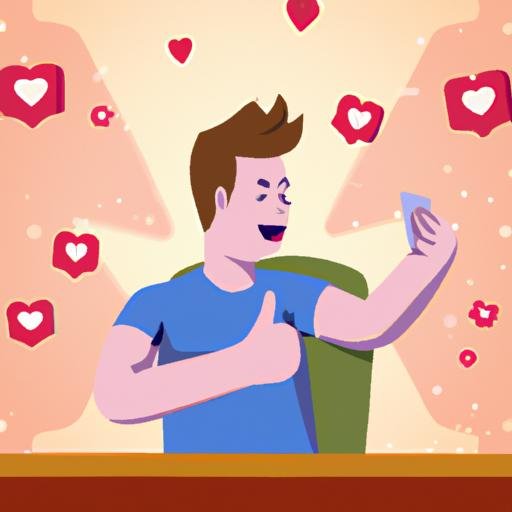 Một người dùng mạng xã hội vui mừng khi cuối cùng đã thích được một bài viết sau nhiều lần thử