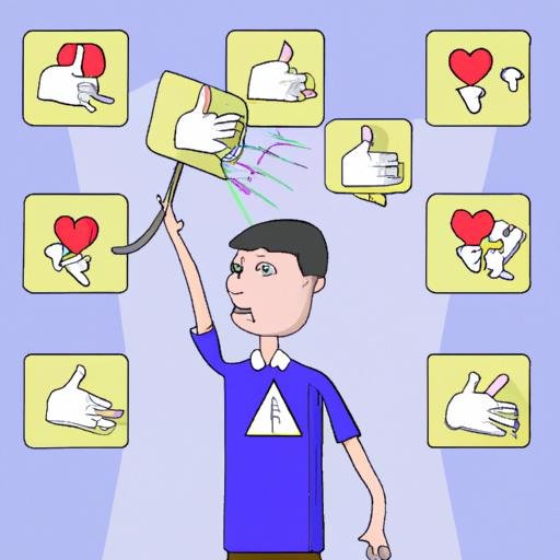 Một người dùng mạng xã hội tuyệt vọng tìm cách để thích một bài viết nhưng tất cả đều thất bại