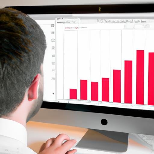 Người dùng máy tính phân tích dữ liệu lưu lượng truy cập trang web