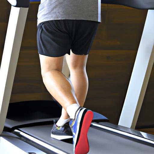 Hình ảnh của người tập thể dục cardio trên máy chạy bộ