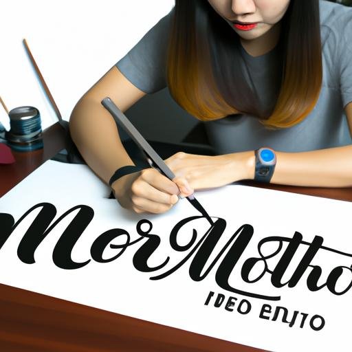 Nhà thiết kế đồ họa sử dụng Font Montserrat Việt hóa để tạo logo