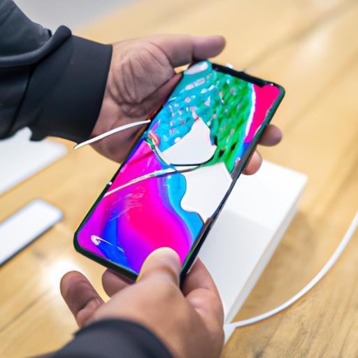 Khách hàng nhận lại iPhone X sau khi thay màn hình cảm ứng