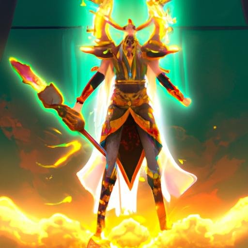 Nhân vật anh hùng trong Heroes Evolved Trung Quốc đứng chiến thắng trên chiến trường.