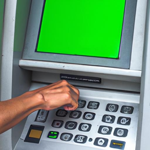 Nhập mã PIN để rút tiền bằng thẻ MB tại cây ATM