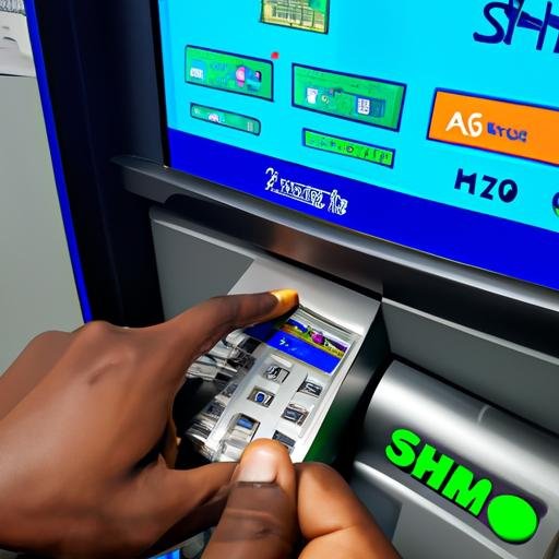 Nhập mã PIN khi sử dụng thẻ SHB để rút tiền tại ATM