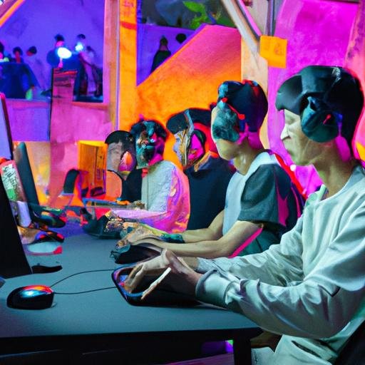 Nhóm gamer thi đấu trong giải đấu Liên Quân Mobile