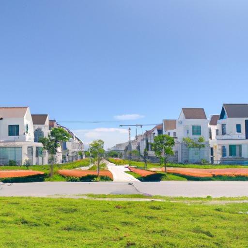 Khu dân cư yên tĩnh với bãi cỏ xanh tươi và những ngôi nhà hiện đại tại Phan Văn Hớn Quận 12