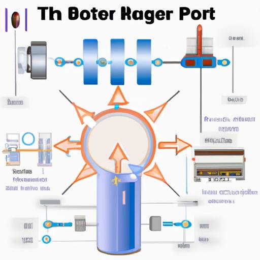 Sơ đồ thể hiện các bộ phận khác nhau của máy nâng áp