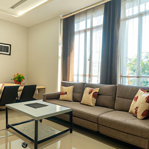 Phòng khách rộng rãi cùng nội thất độc đáo tại 117 Vũ Huy Tấn, phường 3, quận Bình Thạnh