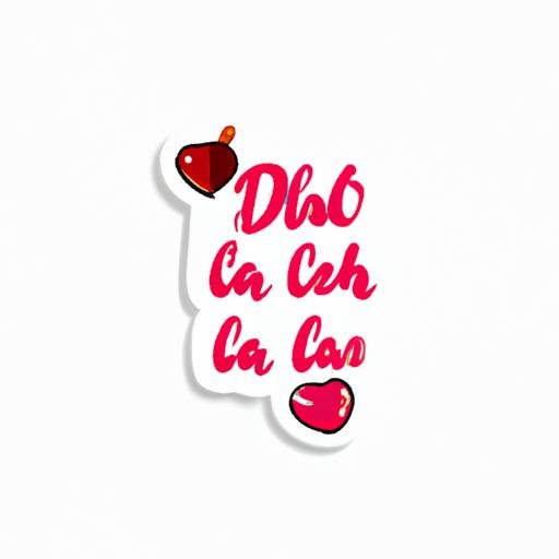 Sticker zalo độc với câu nói về tình yêu được viết bằng chữ thư pháp