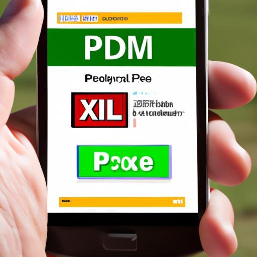 Tay cầm smartphone với ứng dụng chuyển đổi tệp XML sang PDF