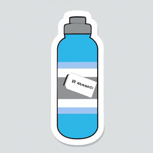 Gắn tem logo tối giản trên chai nước uống đem lại ấn tượng đơn giản nhưng tinh tế