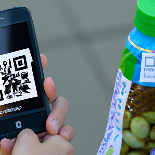 Thanh toán tiền mua hàng bằng mã QR Code trên điện thoại di động.