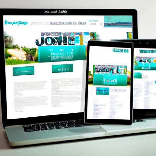 Một trang web Joomla hiển thị trên nhiều thiết bị