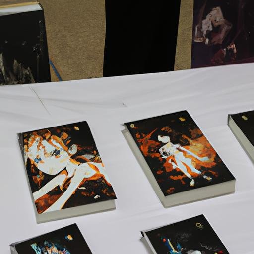 Một trưng bày các bức họa hoàn thành từ quyển sách 'Sách vẽ truyện tranh phong cách Nhật Bản' tại hội chợ truyện tranh manga.