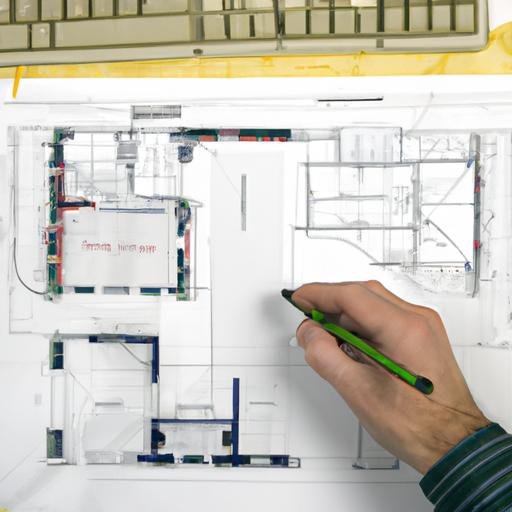 Người dùng vẽ bản thiết kế mặt bằng sử dụng các công cụ của CAD 2007.