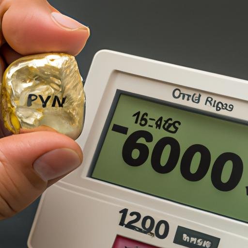 Viên vàng 9999 pha lê từ Gia Lai được cân nặng