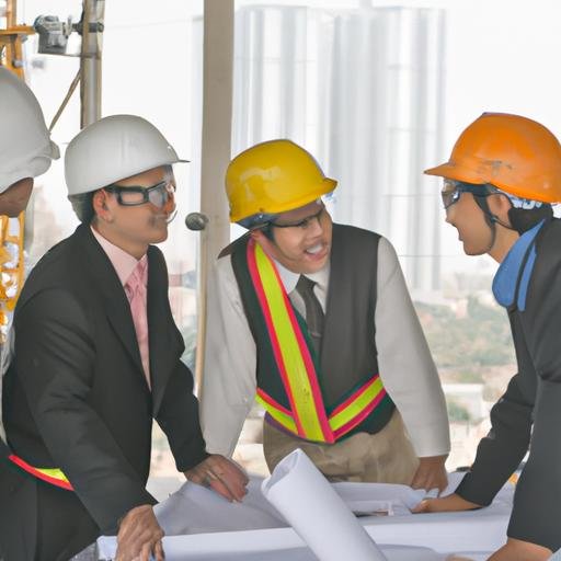 Thảo luận kế hoạch thiết kế với đội ngũ xây dựng.