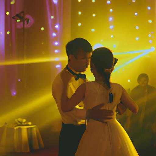 Đôi uyên ương nhảy lãng mạn với ca khúc 'Vì Anh Thương Em Nhạc Chuông' tại lễ cưới.