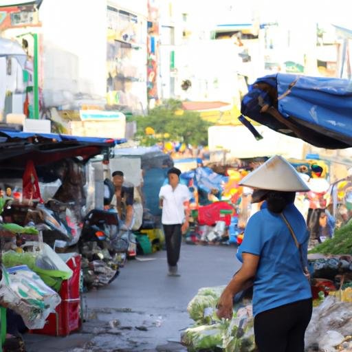 Chợ sầm uất tại Phụng Hiệp