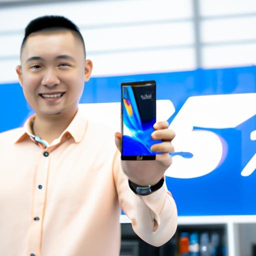 Nhân viên giới thiệu điện thoại mới nhất tại Nam Sơn Mobile.