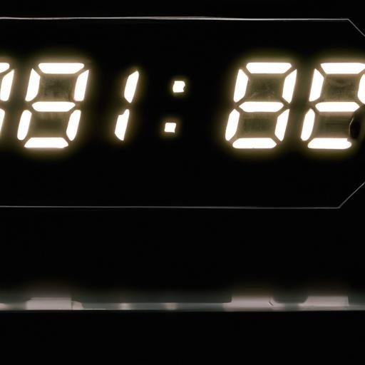 Đồng hồ treo tường nhật bãi điện tử hiện đại với màn hình hiển thị LED