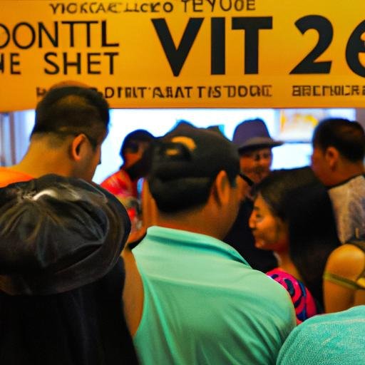 Một bức ảnh chụp đám đông tại gian hàng bán vé Vietlott vào ngày 7 5 2017.