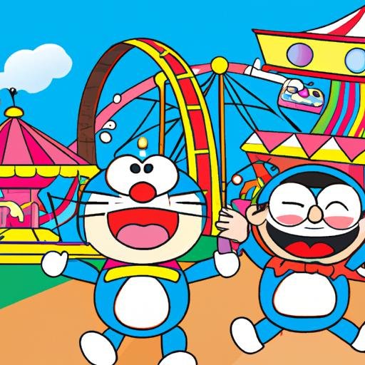 Doraemon và Nobita có một ngày vui tươi tại công viên giải trí