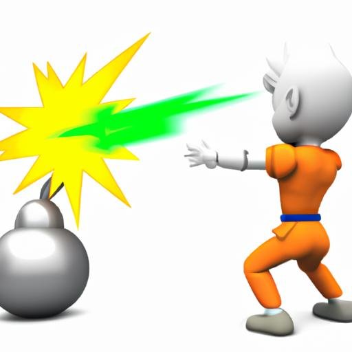Nhân vật dùng sức mạnh của mình để hạ gục đối thủ trong Dragon Ball.